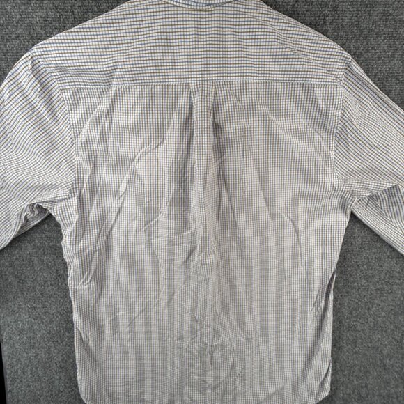 Vineyard Vines Cotton Long Sleeve Button Up Shirt Men Blue Brown Slim Fit Whale - Picture 12 of 12